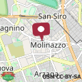 Map Luminoso appartamento vista San Siro