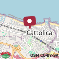 Map Luminoso Apt Cattolica Centro 1 min dal mare - Il Lupo Affitta