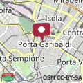 Map Luminoso bilocale in Porta Garibaldi