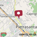 Map Villa in Pietrasanta near Apuan Alps