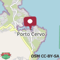 Map LUX-Porto Cervo Center Sea View Apartment