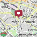 Map Luxury terrace in the heart of Milano Garibaldi train Station