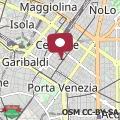 Map Luxury top floor in porta Venezia