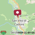 Map Mansarda Ca' Fiori city center San Vito di Cadore
