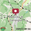 Map MaR Maturi Appartamenti con due bagni ideali per 6 e 8 persone nel centro di Campiglio