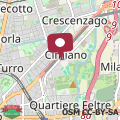 Mapa Melaverde flat Milano