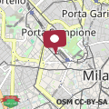 Map Via Monti, Cadorna station, historic center sforzesco Castle