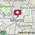 Map Milano centrale - duomo di Milano