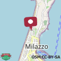 Mappa Milazzo Blu Fronte Spiaggia, Vista Eolie Verde