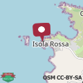 Mapa Miramare Isola Rossa