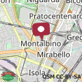 Map Mirari Milano with parking, near the Metro