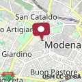 Karte Modena Skyline - View on Ghirlandina