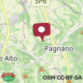 Map Modern Farmhouse in Pagnano Italy near Forest