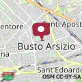 Map Modern Stay in Busto Arsizio - 1,7km station