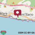 Map Nervi, sea view