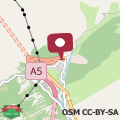 Mappa Nest-home in front to Mont Blanc