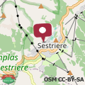 Mapa Nido Alpino Sestriere