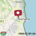 Mappa Numana, 600 mt mare trilocale con ampia terrazza vista mare