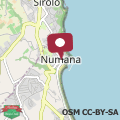 Mapa Numana, casa vista mare a 100mt dalla spiaggia - N097