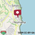 Map Numana centro a 500 mt mare, trilocale con 2 camere a letti piani, 1 posto auto