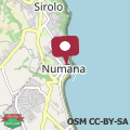 Mappa Numana, cielo-terra con meraviglioso giardino vista mare - N254