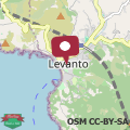 Map Ortensia apartment, Levanto, 5 Terre