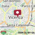 Mapa Ostello di Vicenza