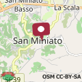 Map Ostello San Miniato