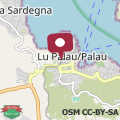 Map Palau, arcipelago La Maddalena, Sardegna