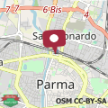 Karte PARMA EXPRESS Traveller's Lodging III front Station FS PARKING privato