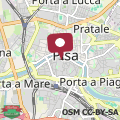 Map Pisa Central Lovely Studio near Palazzo Blu