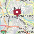 Mapa Pisa Train Stop