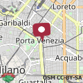 Map Porta Venezia - San Babila Milano