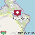 Map [PORTO-CERVO]Casa con piscina e vista yachts