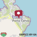 Map PORTO CERVO CENTRO - Villa con piscina e privacy e vista