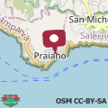 Mappa Praiano Amalfi Coast Casa con Vista Mare