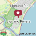 Map Private fenced garden house at 300mt from Lignano Pineta beach