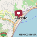 Map Private Garage, 300m from Sea in Alassio Centre