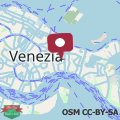 Mapa raggio di sole dietro piazza San Marco