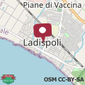 Map Relax in Ladispoli 500m from the sea and 20 minutes from Rome
