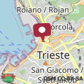 Mappa Rifugio Hemingway, Trieste centro con parcheggio