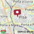 Map River and Tower Pisa