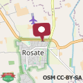 Mapa Rosate Charme Apartment