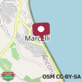 Mappa RS321 - Marcelli, trilocale fronte mare con spiaggia inclusa