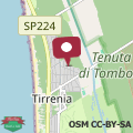 Map Sabbia & Pinoli - Tirrenia, Pisa