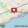 Mapa Sanremo Salita San Bernardo Holiday Flat