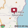 Mappa Santa maria navarrese con giardino e vista mare