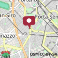 Mappa Sanzio Loft Milano 4bed wifi 6 fermate dal Duomo