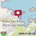 Mapa Sardegna Porto San Paolo