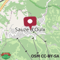 Karte SAUZE d'OULX LOVELY AND SUPER CENTRAL